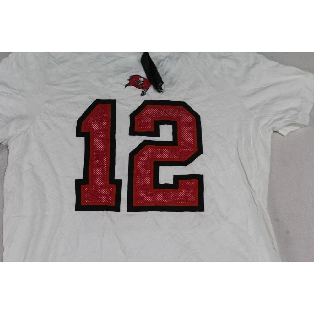 Nike Tampa Bay Buccaneers White Shirt Tom Brady 12 Casual Size XL